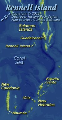 Rennell Island approaches